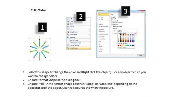 Cycle Process With Colored Pencils Ppt Business Plan Writing PowerPoint Slides