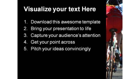 Cycle Race Sports PowerPoint Templates And PowerPoint Backgrounds 0411