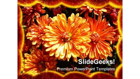 Daisies Beauty PowerPoint Template 1110