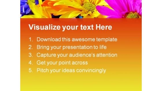 Daisies Flower Nature PowerPoint Themes And PowerPoint Slides 0511