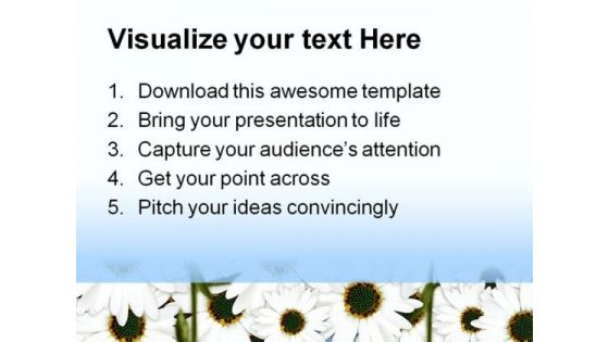Daisies Nature PowerPoint Templates And PowerPoint Backgrounds 0411