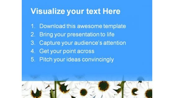 Daisies Nature PowerPoint Templates And PowerPoint Backgrounds 0411