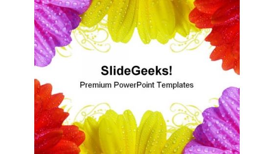 Daisy Background Abstract PowerPoint Themes And PowerPoint Slides 0511