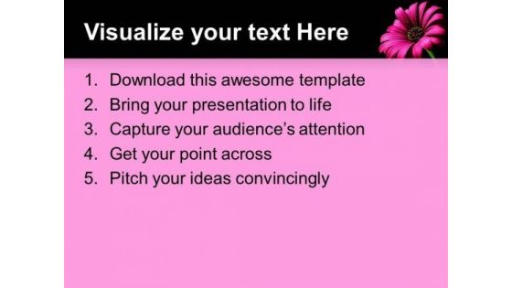 Daisy Flower Beauty PowerPoint Templates And PowerPoint Themes 0512