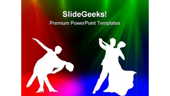 Dancing Couple Background PowerPoint Templates And PowerPoint Backgrounds 0411