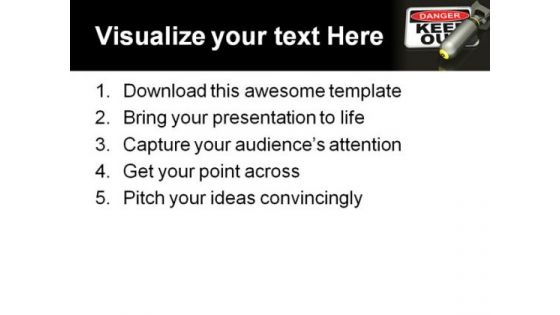 Danger Sign Metaphor PowerPoint Themes And PowerPoint Slides 0511