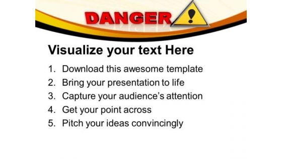 Danger Sign Security PowerPoint Templates And PowerPoint Themes 1012