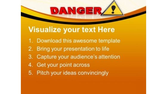 Danger Sign Security PowerPoint Templates And PowerPoint Themes 1012