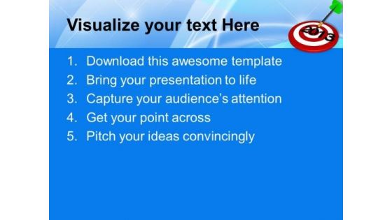 Dart Hitting 2013 Target Business Concept PowerPoint Templates Ppt Backgrounds For Slides 1112