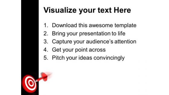 Dart Hitting Center PowerPoint Templates And PowerPoint Themes 0912
