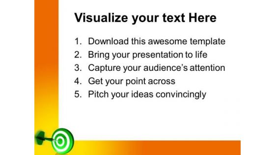 Dart Hitting Target Business PowerPoint Templates And PowerPoint Themes 0712