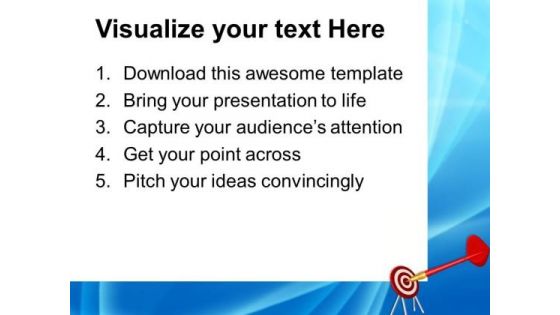 Dart Hitting Target Success PowerPoint Templates And PowerPoint Themes 0812