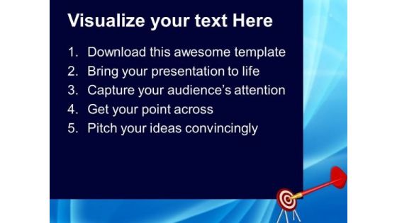 Dart Hitting Target Success PowerPoint Templates And PowerPoint Themes 0812