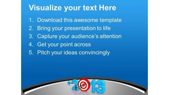 Dart Hook Target New Year Challenge PowerPoint Templates Ppt Backgrounds For Slides 0113