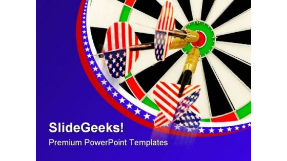 Dart Target Business PowerPoint Themes And PowerPoint Slides 0811