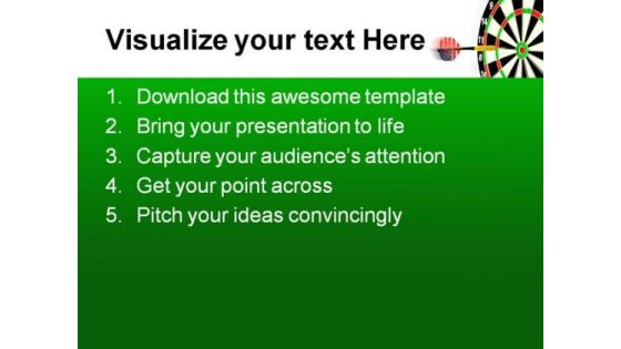 Darts Americana PowerPoint Themes And PowerPoint Slides 0811