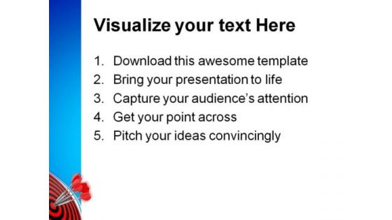 Darts Business PowerPoint Themes And PowerPoint Slides 0811