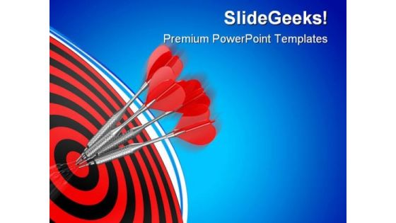 Darts Business PowerPoint Themes And PowerPoint Slides 0811