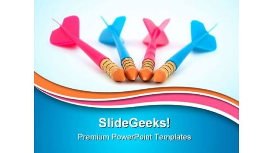 Darts Competition Game PowerPoint Templates And PowerPoint Backgrounds 0511