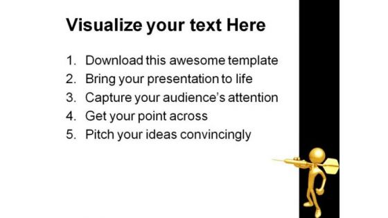 Darts Target Business PowerPoint Themes And PowerPoint Slides 0611