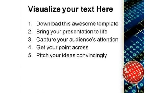Data Analysis Business PowerPoint Template 0910