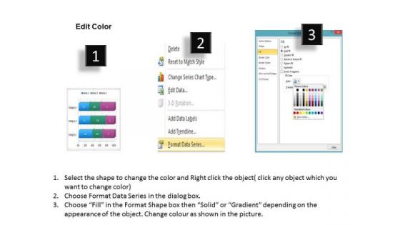 Data Analysis In Excel 3d Bar Chart For Business Information PowerPoint Templates