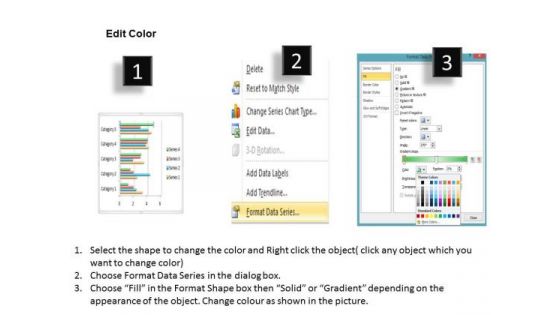 Data Analysis In Excel 3d Bar Chart For Comparison Of Time Series PowerPoint Templates