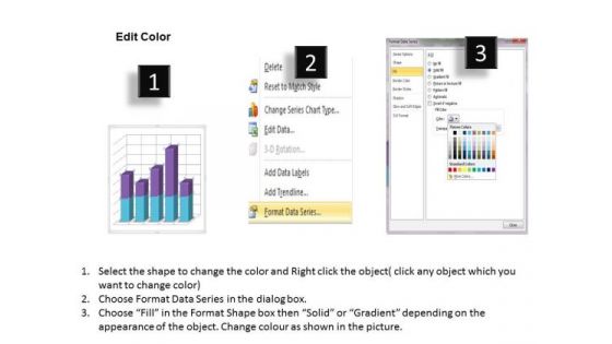 Data Analysis In Excel 3d Column Chart For Market Surveys PowerPoint Templates
