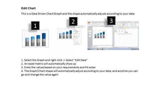 Data Analysis In Excel 3d Column Chart To Represent Information PowerPoint Templates