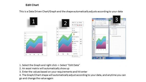 Data Analysis On Excel Driven Stacked Area Chart PowerPoint Slides Templates