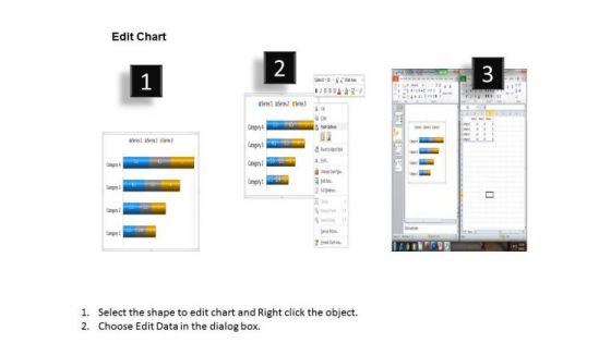 Data Analysis Programs 3d Bar Chart To Compare Categories PowerPoint Templates
