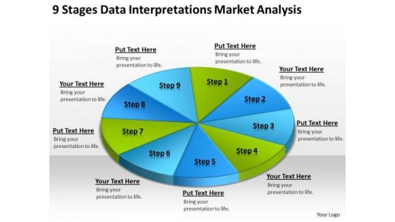 Data Interpretations Market Analysis Templates For Business Plan PowerPoint