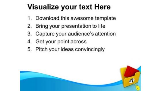 Data Locked In Folder PowerPoint Templates Ppt Backgrounds For Slides 0713