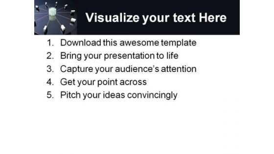 Data Servers Internet PowerPoint Themes And PowerPoint Slides 0511