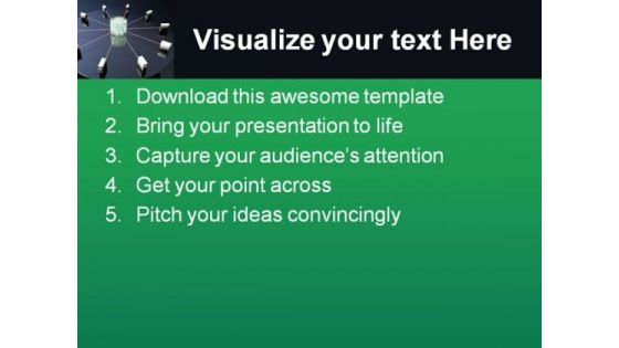 Data Servers Internet PowerPoint Themes And PowerPoint Slides 0511