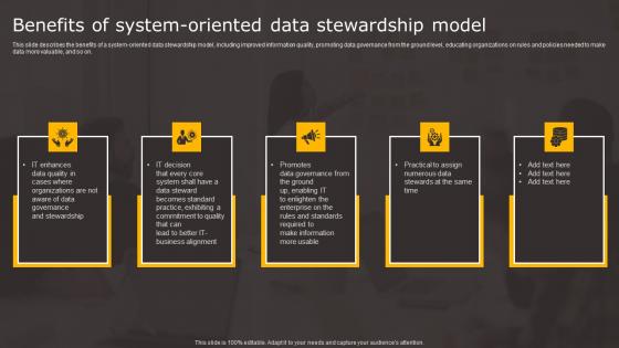 Data Stewardship In Business Processes Benefits System Oriented Data Summary Pdf