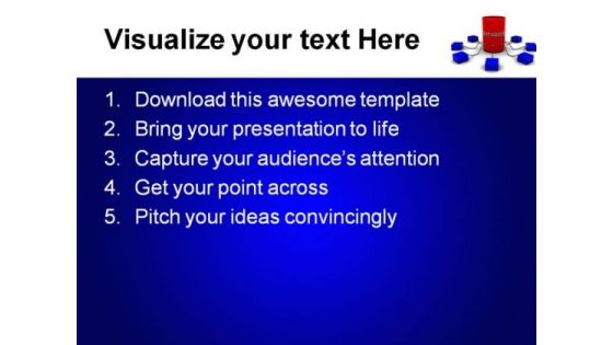 Database Internet PowerPoint Background And Template 1210