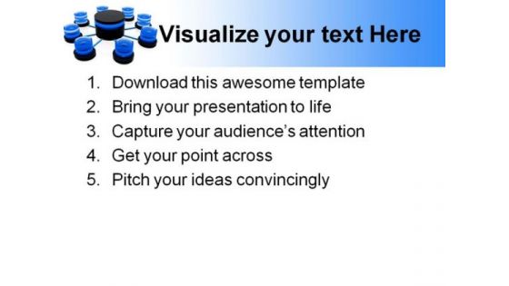 Database Structure Network Business PowerPoint Themes And PowerPoint Slides 0411