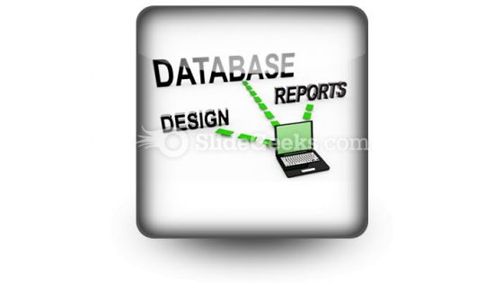 Database System PowerPoint Icon S Database System PowerPoint Icon S