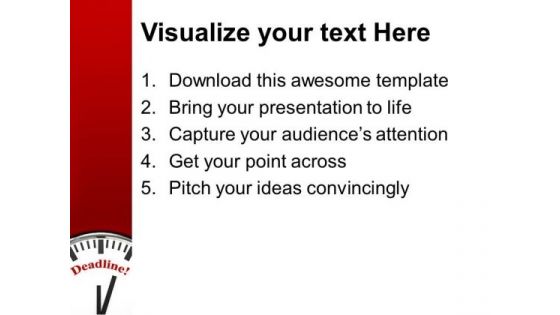 Deadline Business PowerPoint Templates Ppt Backgrounds For Slides 1112
