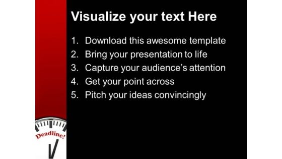 Deadline Business PowerPoint Templates Ppt Backgrounds For Slides 1112