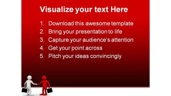 Deal Handshake Business PowerPoint Themes And PowerPoint Slides 0811