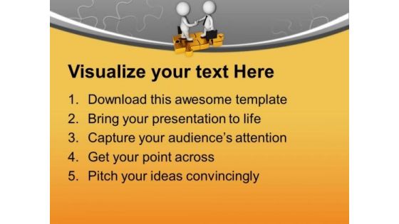 Deal With Client For Financial Pact PowerPoint Templates Ppt Backgrounds For Slides 0713
