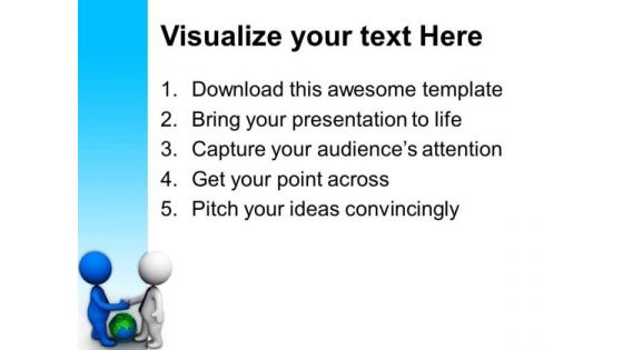 Deal Your Business Globally PowerPoint Templates Ppt Backgrounds For Slides 0713