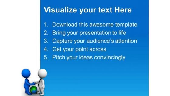 Deal Your Business Globally PowerPoint Templates Ppt Backgrounds For Slides 0713