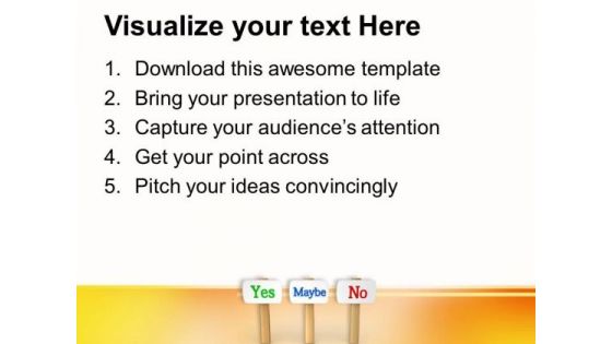 Decision Board Showing Confusion PowerPoint Templates Ppt Backgrounds For Slides 0313