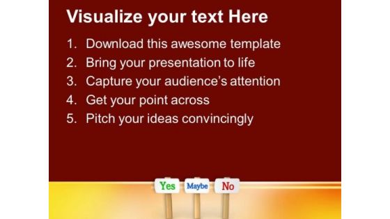 Decision Board Showing Confusion PowerPoint Templates Ppt Backgrounds For Slides 0313