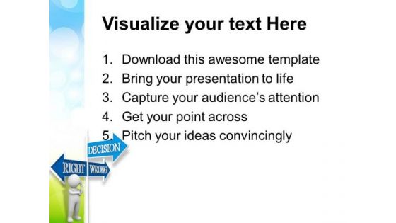 Decision Signpost PowerPoint Templates And PowerPoint Themes 0912