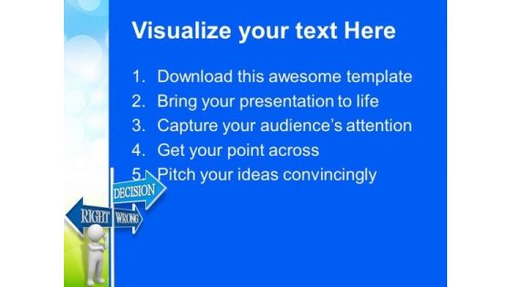 Decision Signpost PowerPoint Templates And PowerPoint Themes 0912
