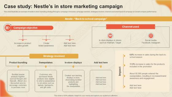 Decoding Nestles Marketing Case Study Nestles In Store Marketing Campaign Strategy SS V